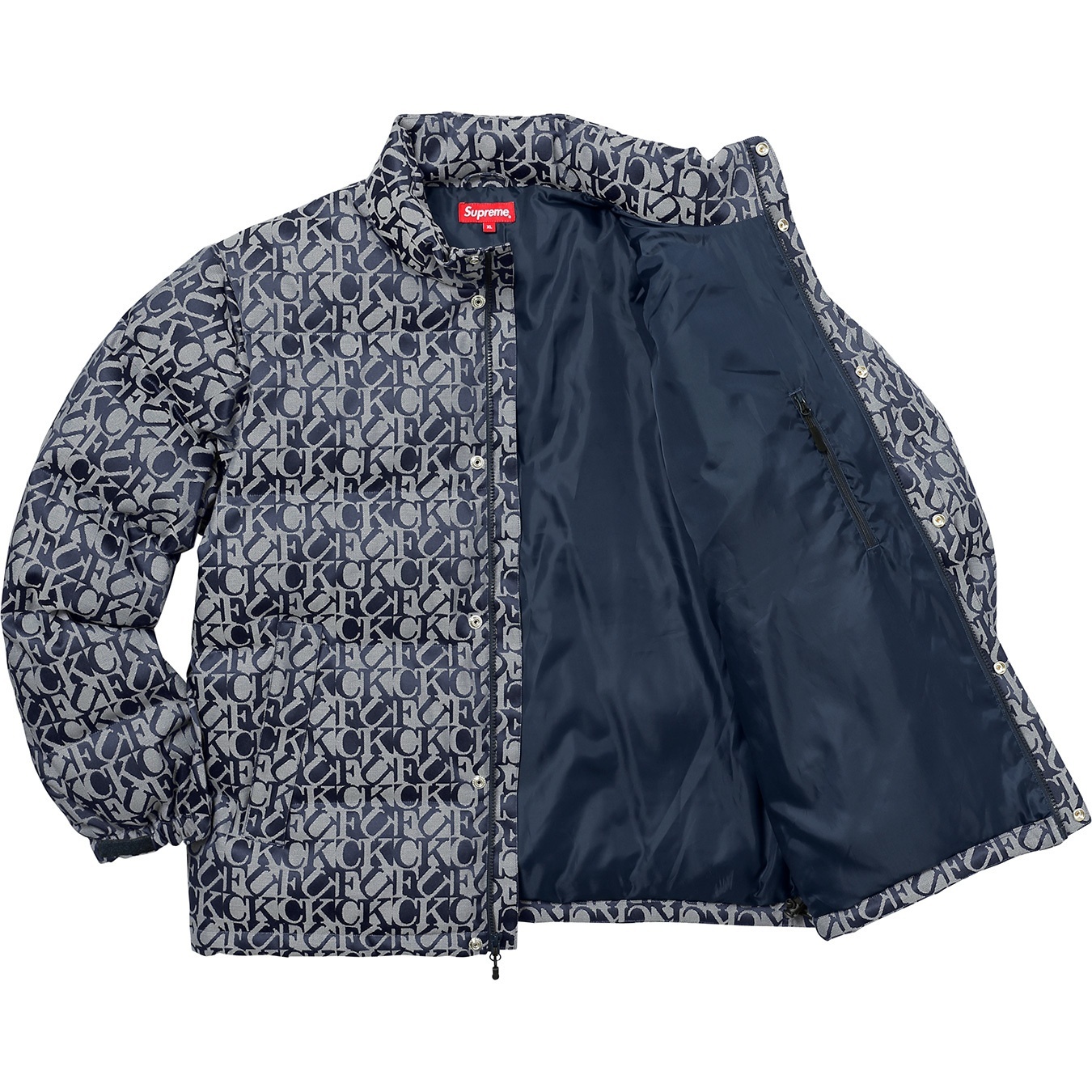 Fuck Jacquard Puffy Jacket view 23